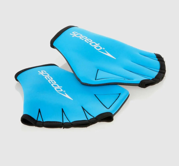 Перчатки для плавания Speedo Aqua Glove (M; голубой)
